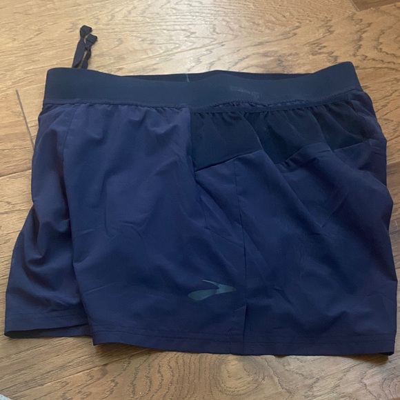 Brooks Dark Blue Running Shorts - Picture 1 of 3